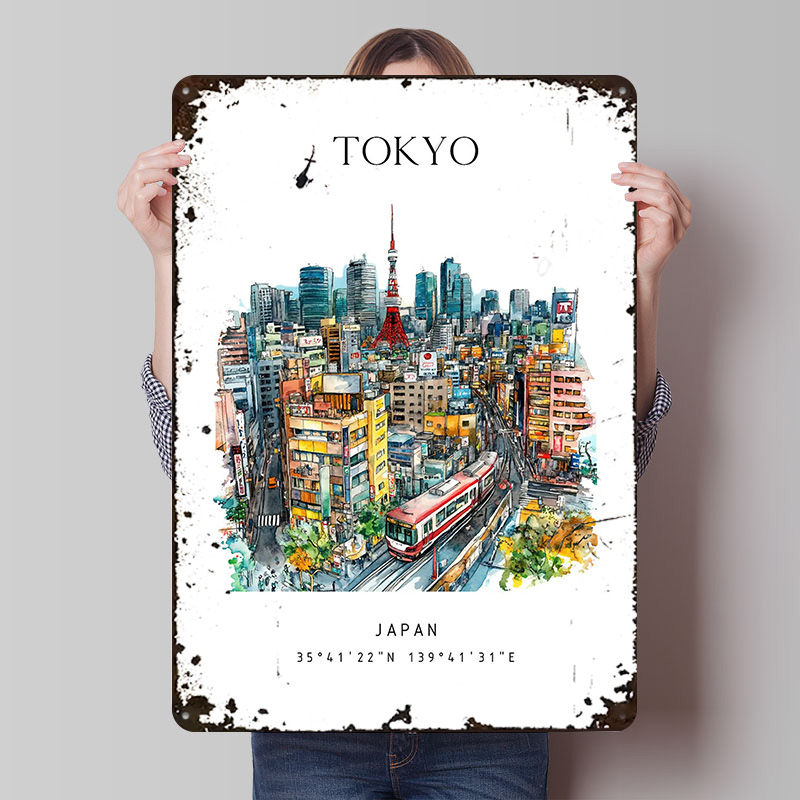 Retro Gaming Japan - Tokyo Japan Travel Printed Poster Customized