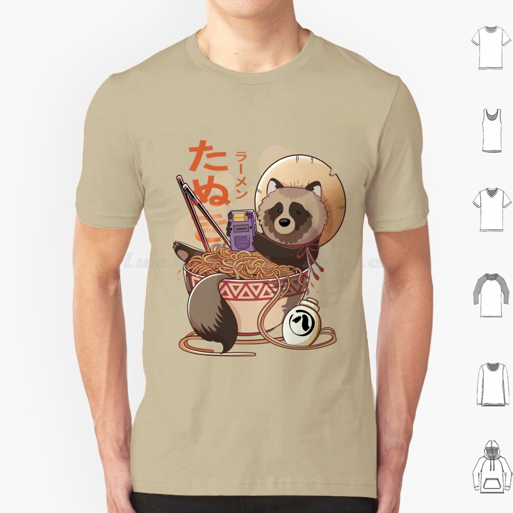 Retro Gaming Japan - Tanuki Ramen T Shirt Big Size