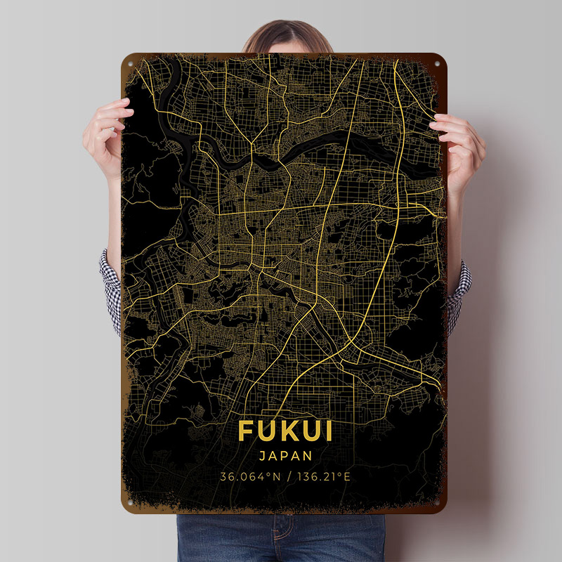 Retro Gaming Japan - Fukui Japan Tinplate Posters Customizable Wall