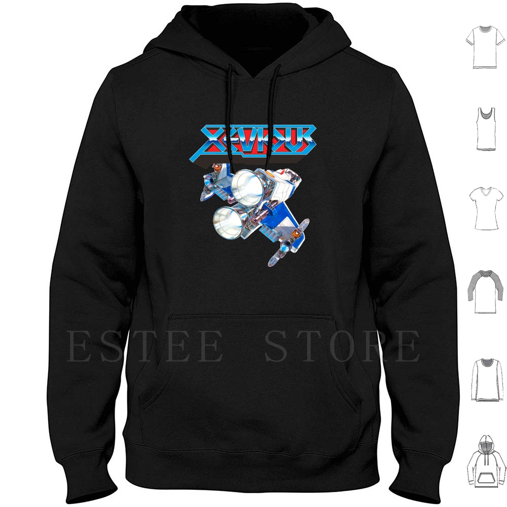 Retro Gaming Japan - Xevious Logo ( Ship ) Hoodies