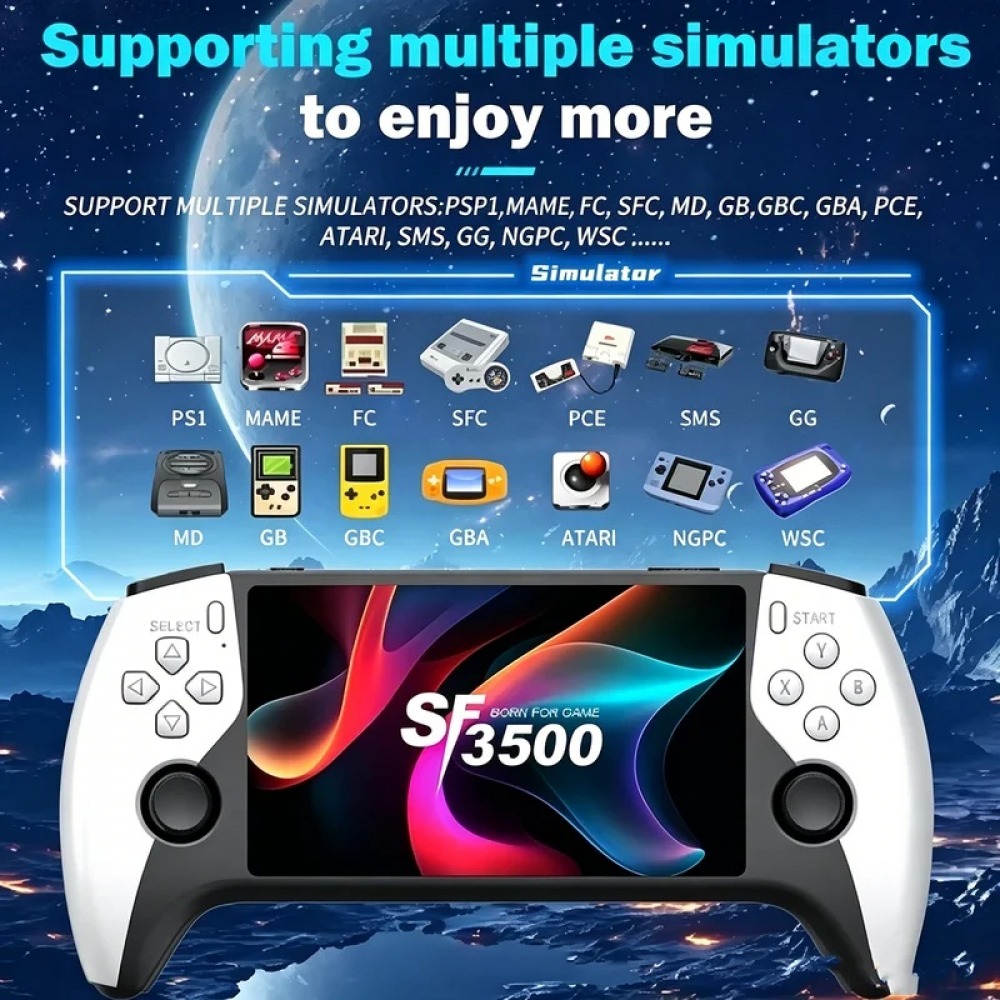 Retro Gaming Fun - SF3500 5 inch Handheld Game Console