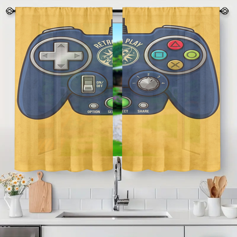 Gaming Controller Curtain Pane - Retro Gaming Cafe 评论和价格