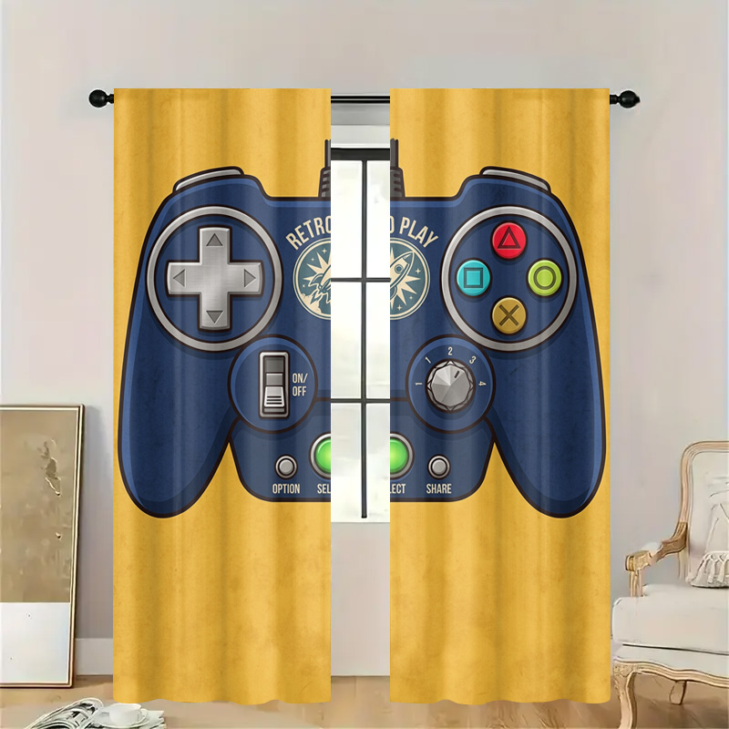 Gaming Controller Curtain Pane - Retro Gaming Cafe 评论和价格