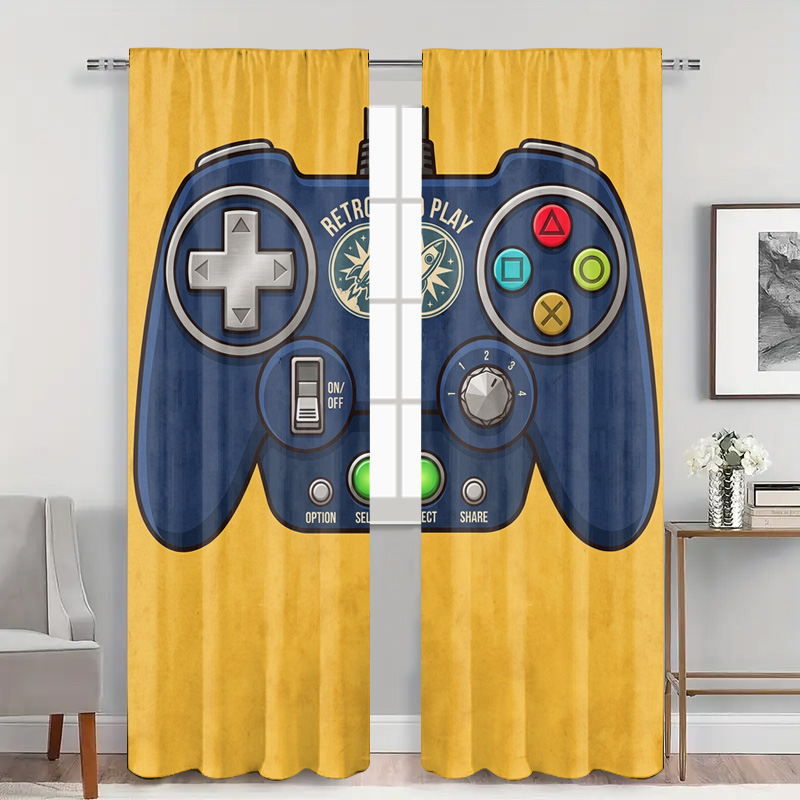 Gaming Controller Curtain Pane - Retro Gaming Cafe 评论和价格