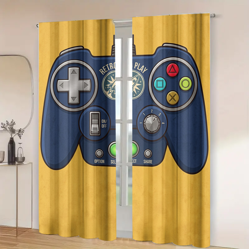 Gaming Controller Curtain Pane - Retro Gaming Cafe 评论和价格