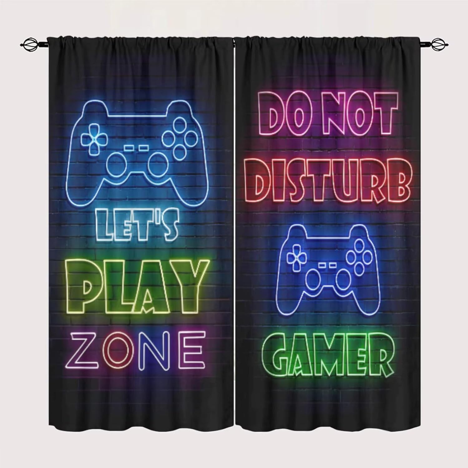 Gaming Gamer Curtain Curtains  - Retro Gaming Cafe 评论和价格