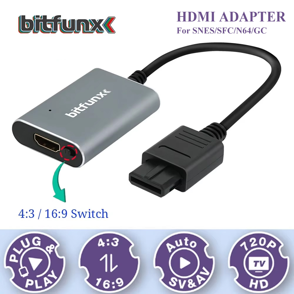 Bitfunx 720P Svideo / AV To HD - Retro Gaming Fun 评论和价格
