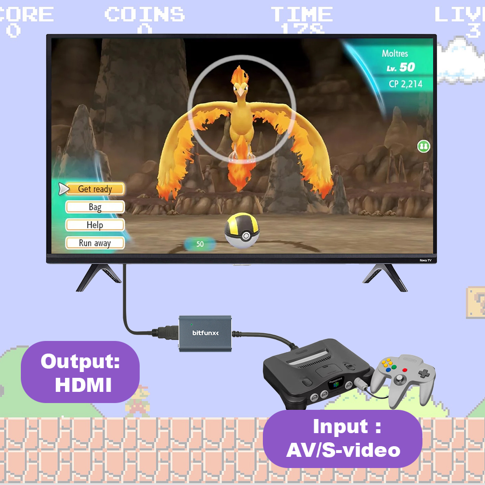 Bitfunx 720P Svideo / AV To HD - Retro Gaming Fun 评论和价格