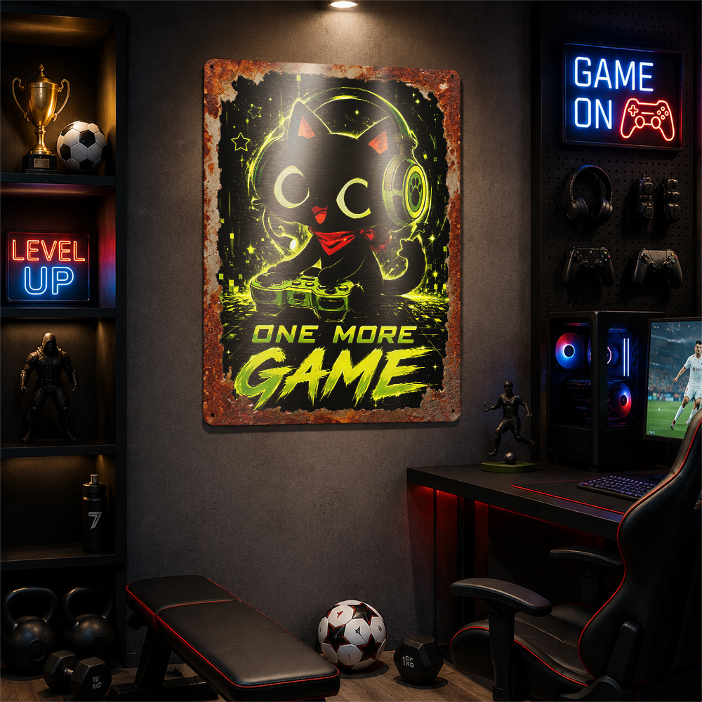 Cute Gaming Cat One More Game  - Retro Gaming Cafe 评论和价格