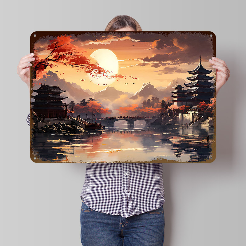 Japan Landscape Printed Poster - Retro Gaming Japan 评论和价格