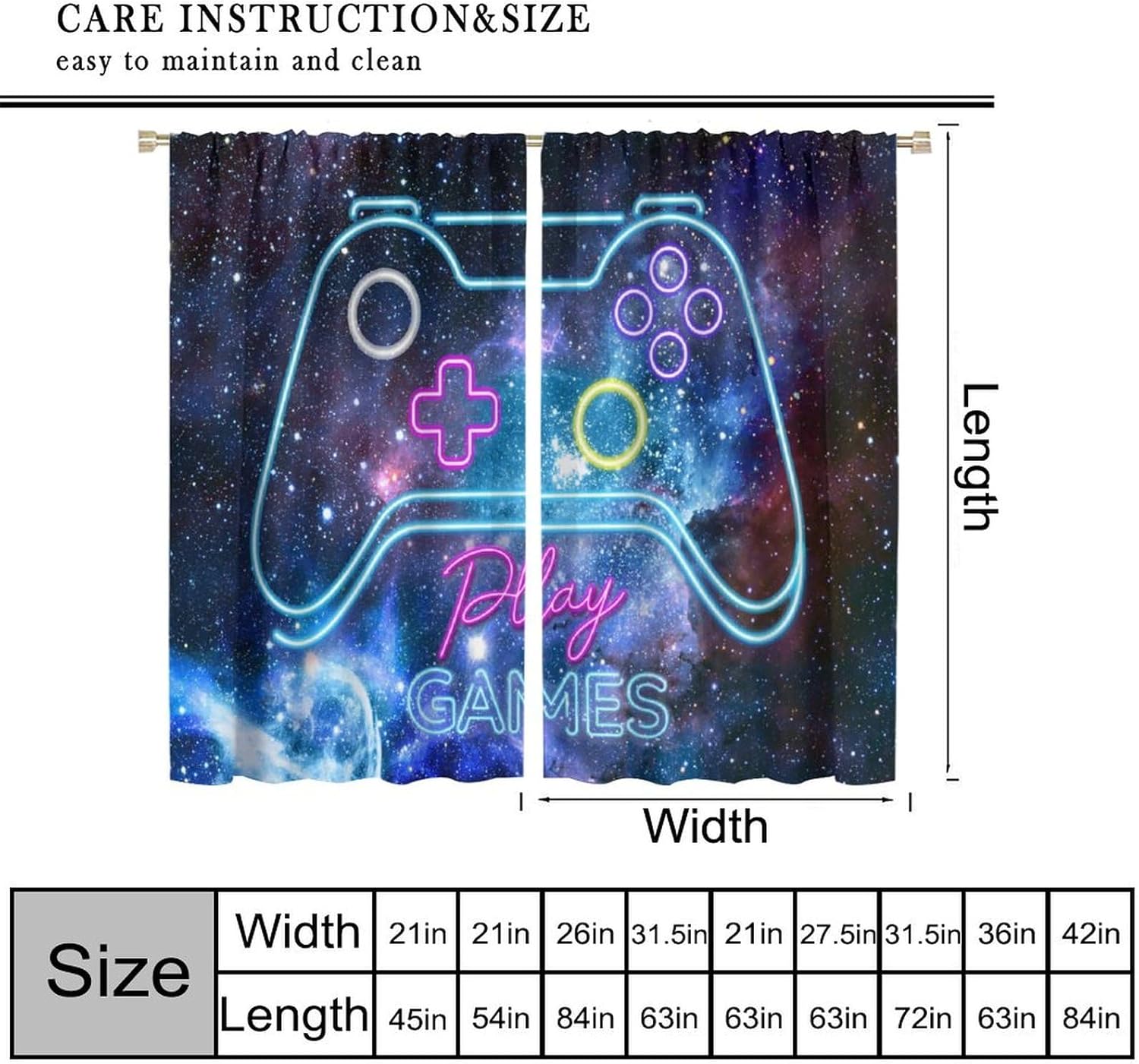 Gaming Blackout Curtains Retro - Retro Gaming Cafe 评论和价格