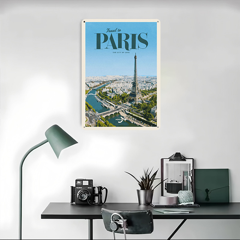 Travel to Paris Printed Poster - Retro Gaming Paris 评论和价格