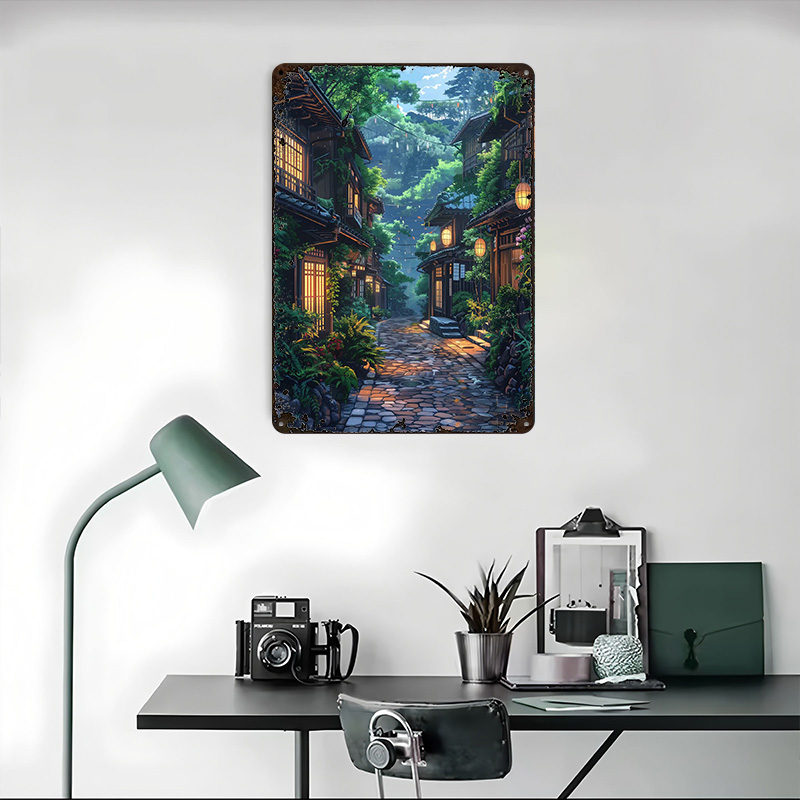 Green Street in Japan Tin Plaq - Retro Gaming Japan 评论和价格