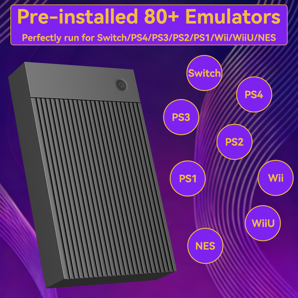 Portable 4TB Gaming HDD with 5 - Retro Gaming Ps2 评论和价格