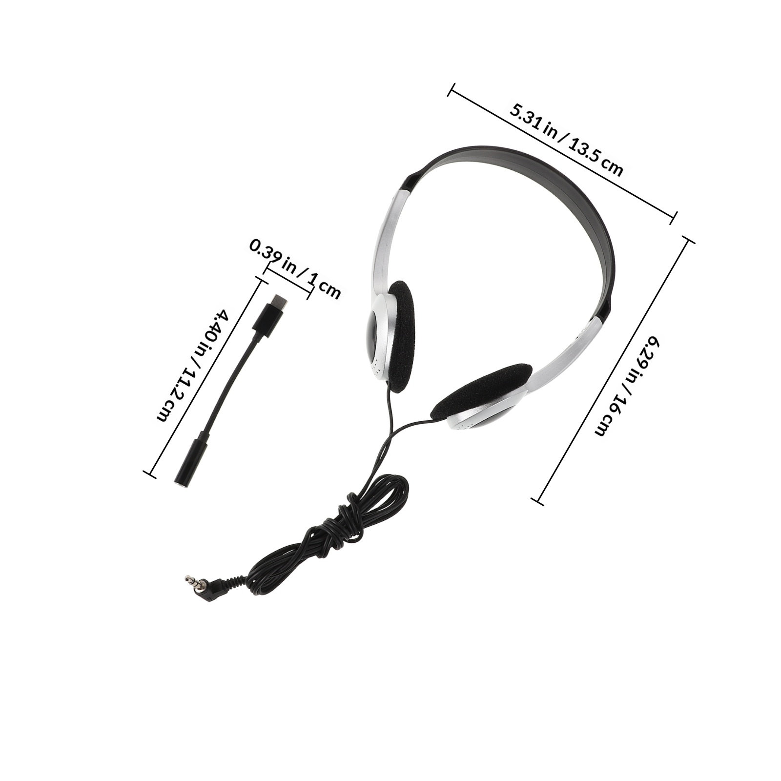 Retro Silver on Ear Headphones - Retro Gaming Phone 评论和价格