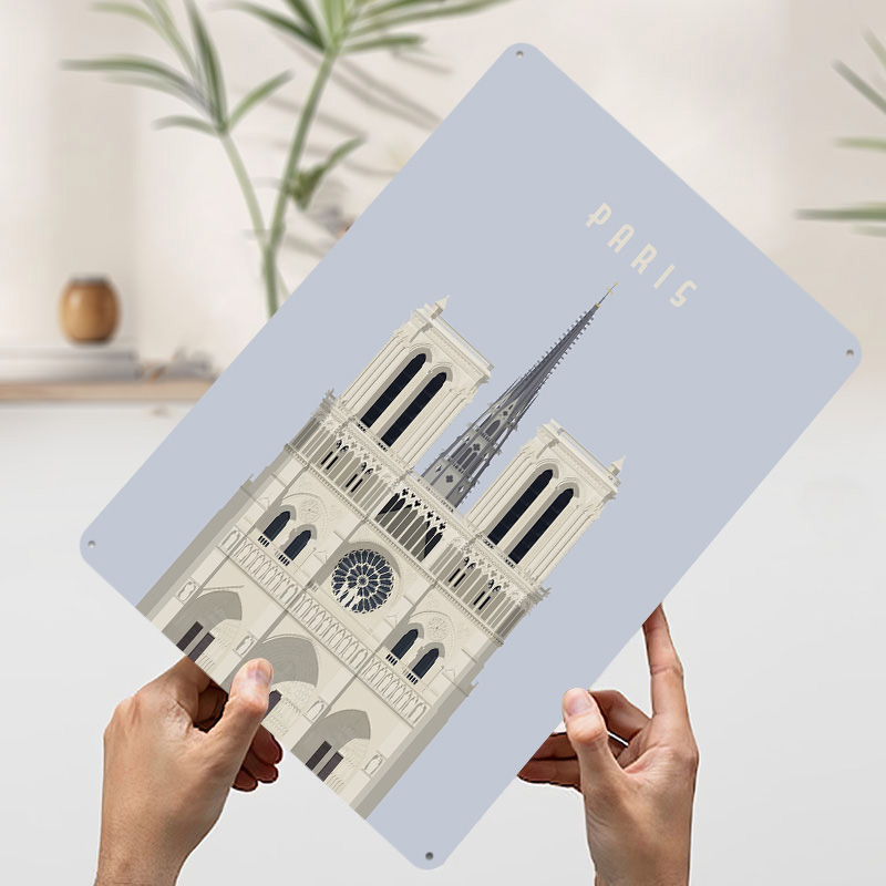 Paris Travel Tinplate Poster C - Retro Gaming Paris 评论和价格