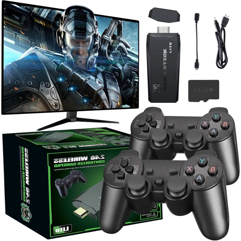 4K Wireless Retro Game Console - Retro Gaming Hdmi Stick 评论和价格