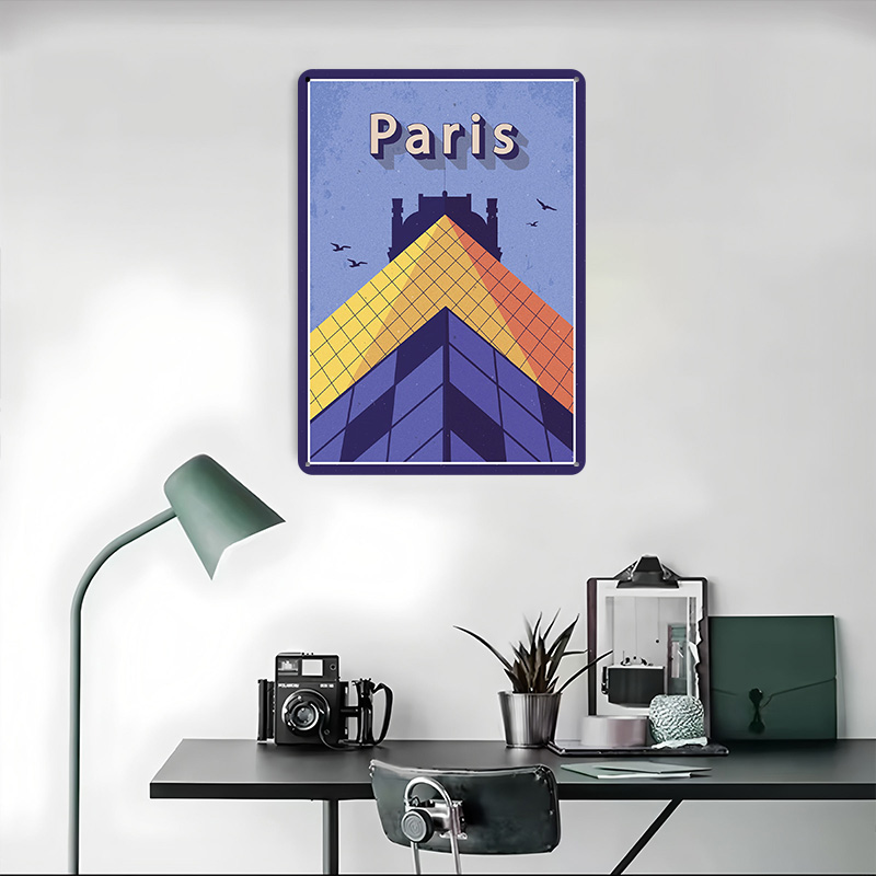Travel to Paris Metal Poster C - Retro Gaming Paris 评论和价格