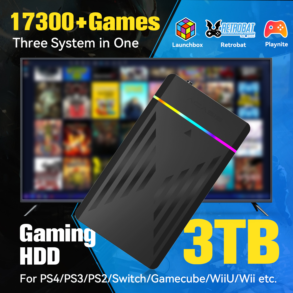 3TB Portable Gaming HDD Launch - Retro Gaming Stick 评论和价格